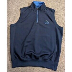 Fairway & Greene Tech Half Moon Golf Links 1/4 Zip Pullover Vest Men's M